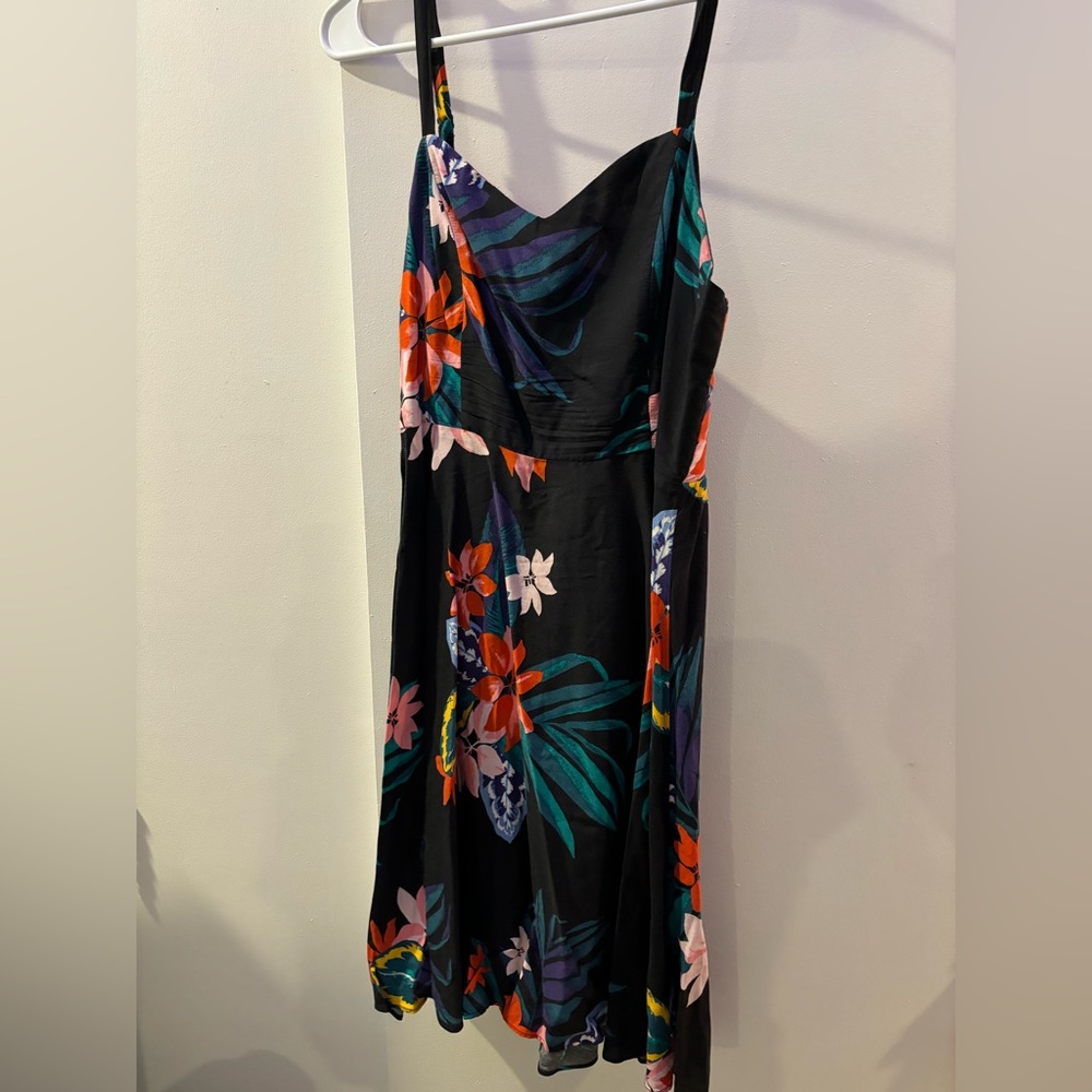 Navy Floral Sun Dress